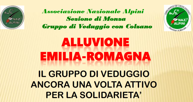 Raccolta fondi aiuto popolazioni alluvionate dell'Emilia Romagna 